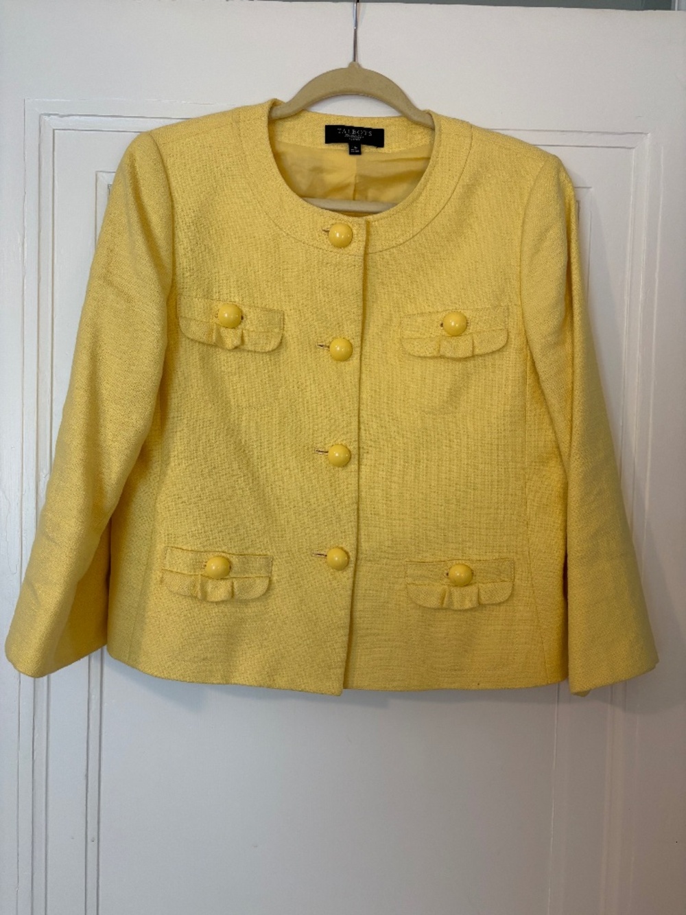 Talbots® Crisp Yellow Jacket Size 10 Petite